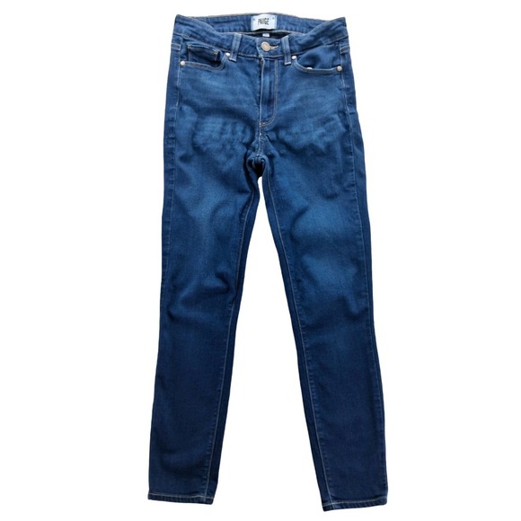 PAIGE Denim - Paige Hoxton Ankle Jeans Womens 28 Blue Mid Rise Slim Stretch Denim Pants